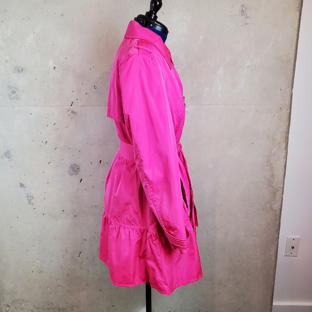 Kate Spade hot pink rain coat trench size XL - Picture 7 of 16